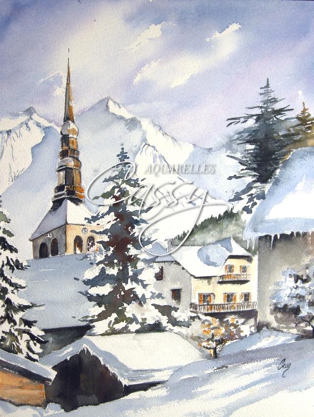 Combloux sous la neige